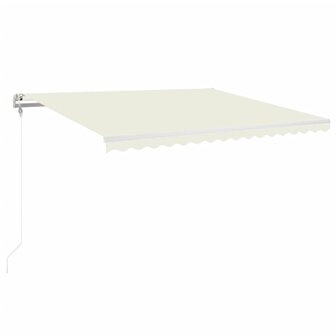 Luifel automatisch uittrekbaar 400x350 cm cr&egrave;mekleurig 2