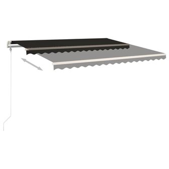 Luifel automatisch uittrekbaar 400x350 cm antracietkleurig 3
