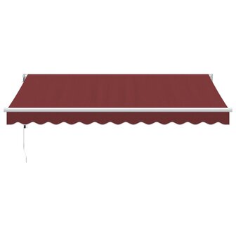 Luifel automatisch uittrekbaar 350x250 cm bordeauxrood 3
