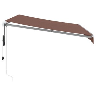 Luifel automatisch uittrekbaar 300x250 cm bruin 4