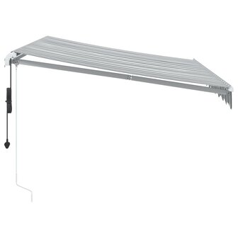 Luifel automatisch uittrekbaar 300x250 cm antracietkleur en wit 4