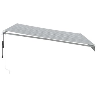 Luifel automatisch uittrekbaar 400x350 cm antraciet en wit 4