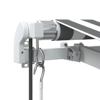 Luifel automatisch uittrekbaar 400x350 cm antraciet en wit 8