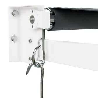 Luifel uittrekbaar 5x3 m stof en aluminium antracietkleurig 7