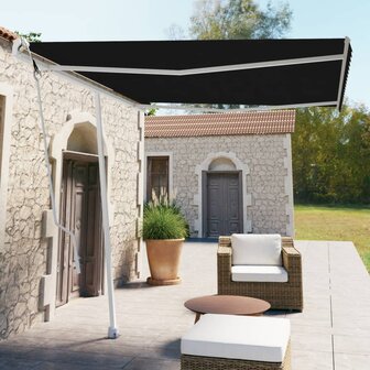 Luifel vrijstaand automatisch 300x250 cm antracietkleurig 1