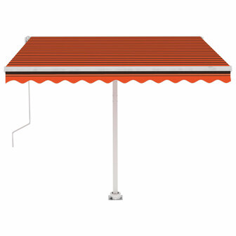 Luifel vrijstaand automatisch 300x250 cm oranje en bruin 5