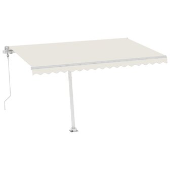 Luifel vrijstaand automatisch 450x300 cm cr&egrave;mekleurig 2