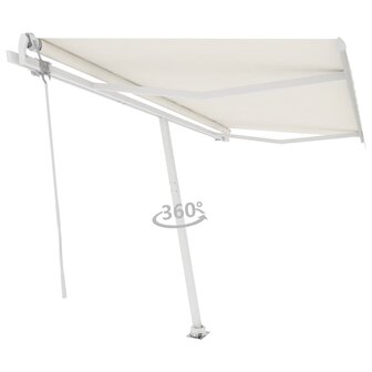 Luifel vrijstaand automatisch 450x300 cm cr&egrave;mekleurig 3