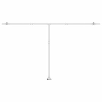 Luifel vrijstaand handmatig uittrekbaar 500x300 cm cr&egrave;mekleurig 8