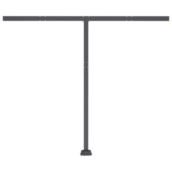Luifel vrijstaand handmatig uittrekbaar 300x250 cm cr&egrave;mekleurig 8