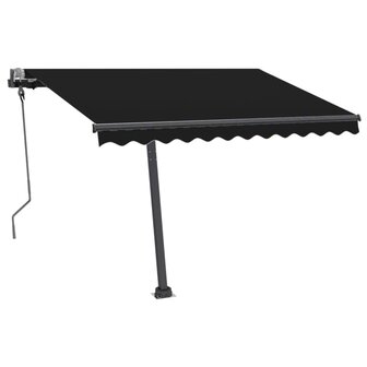 Luifel vrijstaand handmatig uittrekbaar 300x250 cm antraciet 4