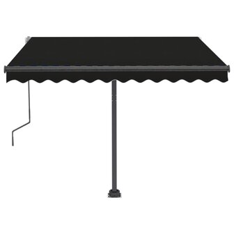 Luifel vrijstaand handmatig uittrekbaar 300x250 cm antraciet 5