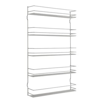 Metaltex Kruidenrek wandmontage 5-laags Pepito zilverkleurig 2