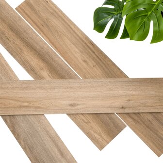 WallArt Planken hout-look natuurlijk eiken lichtbruin 3