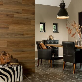 WallArt Planken hout-look natuurlijk eikenhout zadelbruin 4
