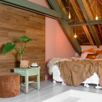 WallArt Planken hout-look natuurlijk eikenhout zadelbruin 5