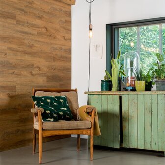 WallArt Planken hout-look gerecycled eikenhout roestbruin 2