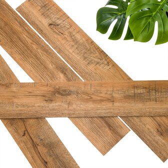 WallArt Planken hout-look gerecycled eikenhout roestbruin 3