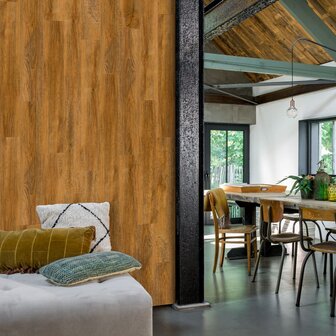 WallArt Planken hout-look gerecycled eikenhout roestbruin 6
