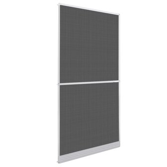 Hordeur met scharnieren 100x215 cm wit 1