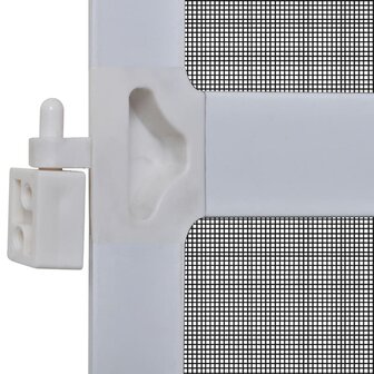 Hordeur met scharnieren 100x215 cm wit 5
