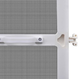 Hordeur met scharnieren 100x215 cm wit 6