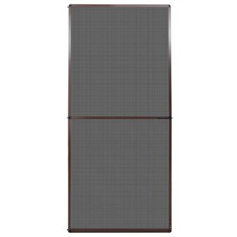 Hordeur met scharnieren 100x215 cm bruin 2