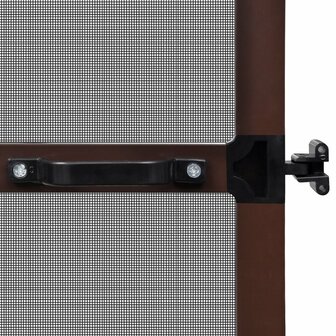Hordeur met scharnieren 100x215 cm bruin 5