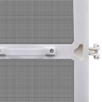 Hordeur met scharnieren 120x240 cm wit 6