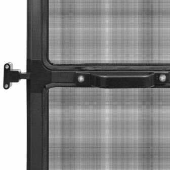Hordeur met scharnieren 100x215 cm antraciet 6