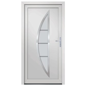 Voordeur 108x208 cm PVC wit 3