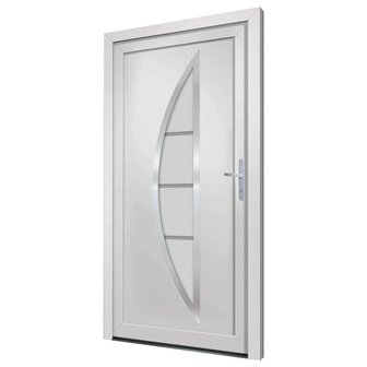 Voordeur 108x208 cm PVC wit 4