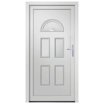Voordeur 88x190 cm PVC wit 3