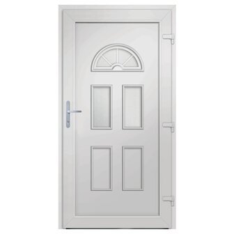 Voordeur 88x190 cm PVC wit 5