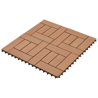 22 st Terrastegels 30x30 cm 2 m&sup2; HKC bruin 2