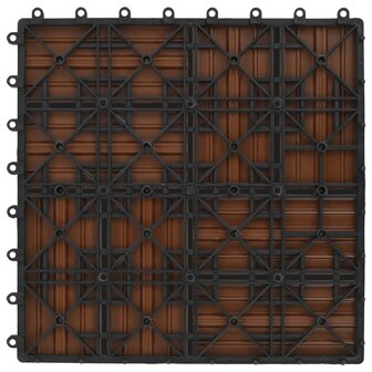 22 st Terrastegels 30x30 cm 2 m&sup2; HKC bruin 6
