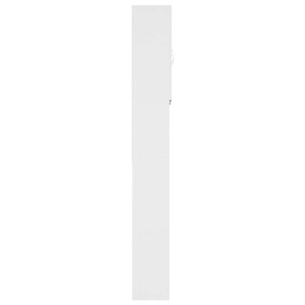 Wasmachinekast 64x25,5x190 cm wit 4