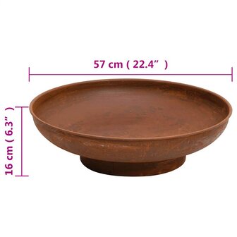 Vuurplaats 57 cm staal 7