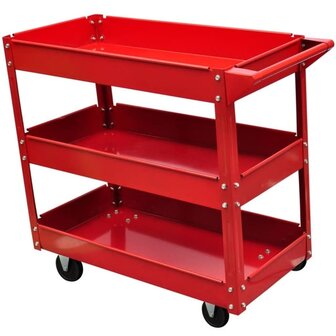 Gereedschapswagen 100 kg rood 5