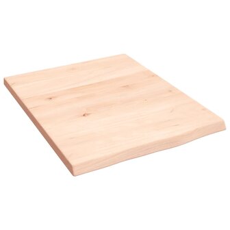 Wastafelblad 40x50x2 cm onbehandeld massief hout 2
