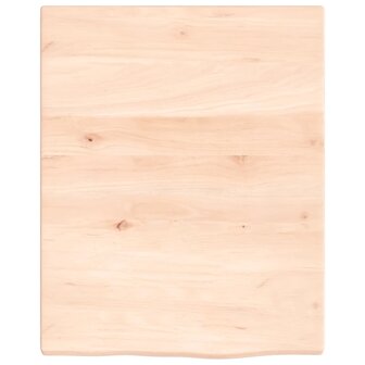 Wastafelblad 40x50x2 cm onbehandeld massief hout 3