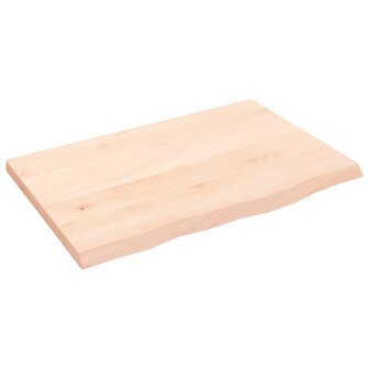 Wastafelblad 60x40x2 cm onbehandeld massief hout 2