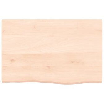 Wastafelblad 60x40x2 cm onbehandeld massief hout 3