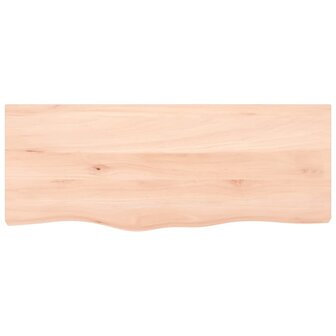 Wastafelblad 100x40x2 cm onbehandeld massief hout 3