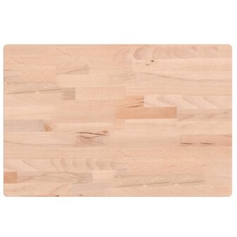 Wastafelblad 60x40x2,5 cm massief beukenhout 2