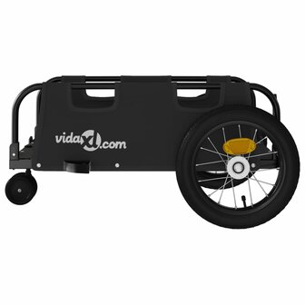 Fietstrailer oxford stof en ijzer zwart 6