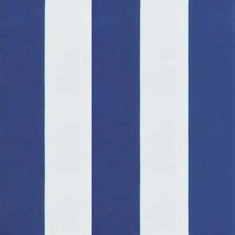 Terrasstoelkussen gestreept oxford stof blauw en wit 8