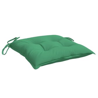 Stoelkussens 4 st 40x40x7 cm oxford stof groen 5