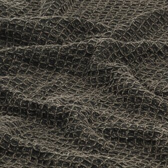 Plaid 125x150 cm katoen antraciet en bruin 6