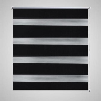 Duo rolgordijn 120 x 175 cm zwart 1